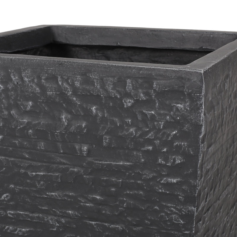 Gray Planter For Outdoor - Magnesium Oxide, 12.83 In. Depth, Width, 26.83 Height, 19.98 Lb, 29 Package 15.25 22.97 Lb Weight Oxide In Spaces,