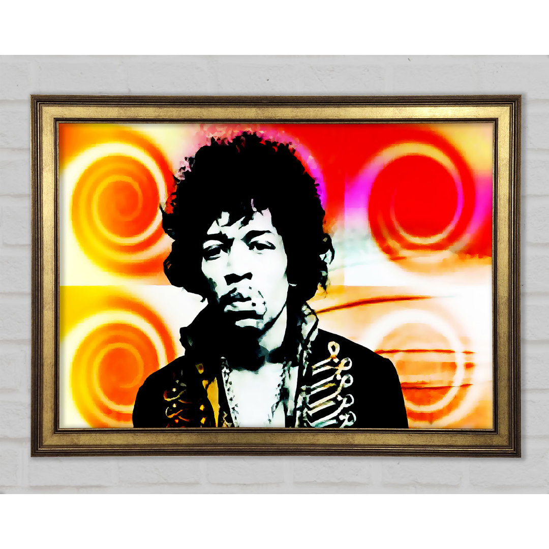 Jimi Hendrix Swirls - Druck