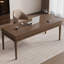Bureau d'écriture rectangulaire à 3 tiroirs en bois massif brun noisette