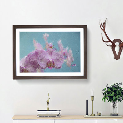 Lilac & Pink Orchids in Abstract - Picture Frame Graphic Art Print