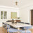 Glass Semi Flush Mount Ceiling Light