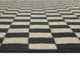 Habra Checkered Recycled Black / Ivory Rug