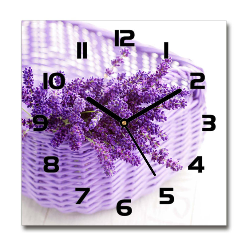 Iarlaith Glass Wall Clock, Black