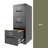 3 Drawer File Cabinet With Lock Metal Vertical File Cabinet Office Home, A4 Legal/Letter Size Narrow File Cabinet Locked,Assembly Required-114278881