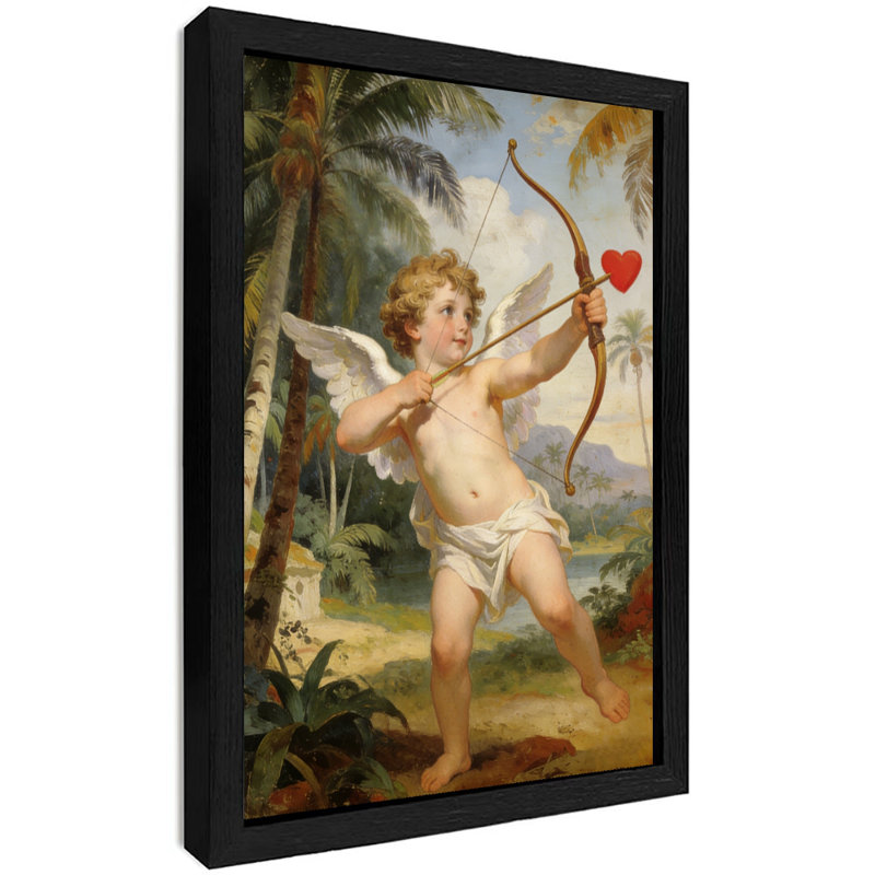 «Black Cupidon Vintage» est prêt à frapper l’amour, H 37 po x l 25 po