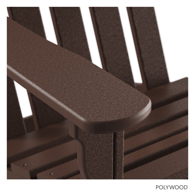 Chaise Adirondack POLYWOOD x Sol 72 Jamarion, Acajou