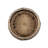 Woven Basket in Handwoven Cattail and Paper Fibers with Pattern and
