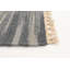 Tapis gris en laine à tissage plat abstrait Allex 5 pi 6 po x 7 pi 9 po