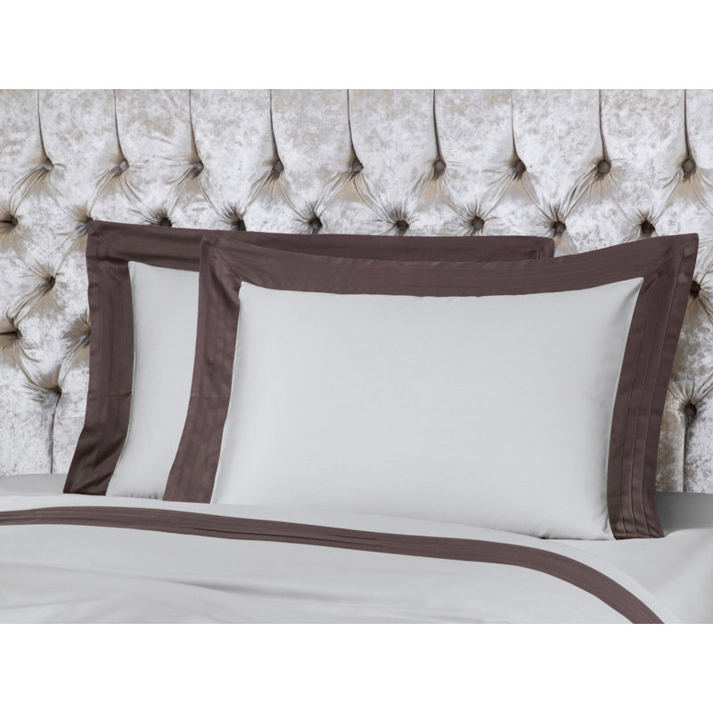 Eden Sham, Standard, Warm Gray/Chocolate