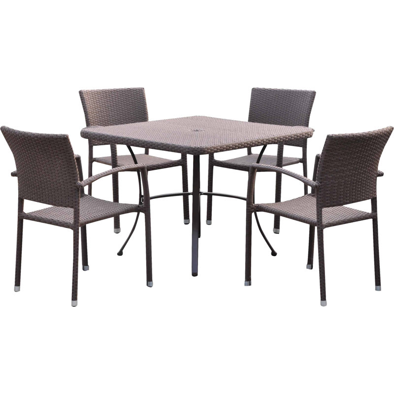 Table de salle à manger Brade, Brun antique