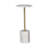 Transitional Handmade Solid Marble Martini Drink Table-238232334