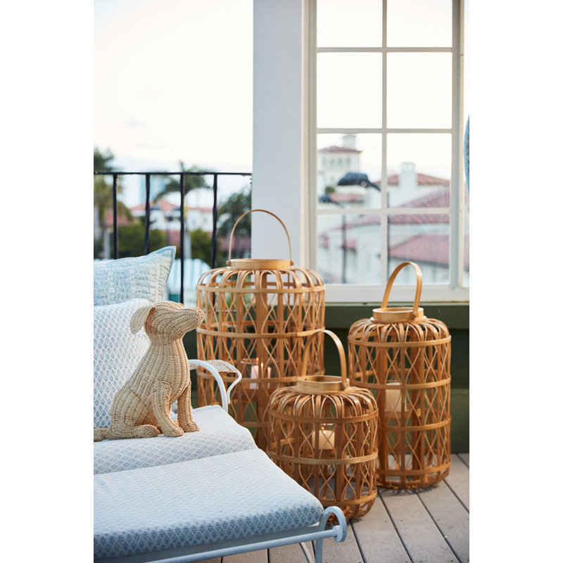 Amanda Lindroth Harbour Island Lantern, 35" H x 16" W x 16" D