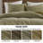 3PCS Full/Queen Waffle Washed Duvet Set