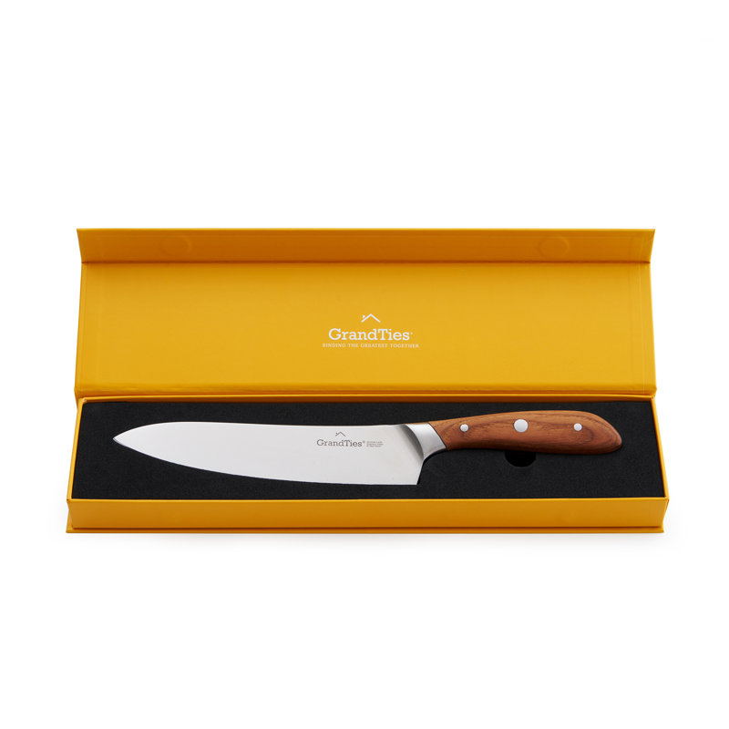 GRANDTIES 7 Piece High Carbon Stainless Steel Knife Block Set