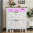 Kathlin 24-Pair Shoe Storage Cabinet with LED Light