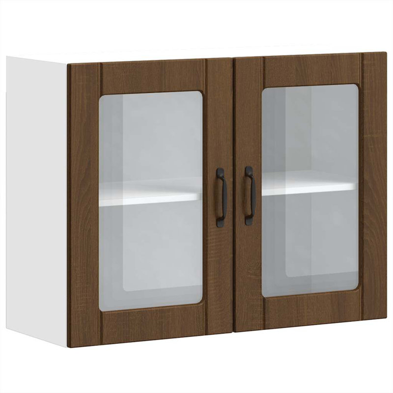 Armoire murale vidaXL, Chêne fumé, H 23,62 po x l 31,50 po x P 12,20 po