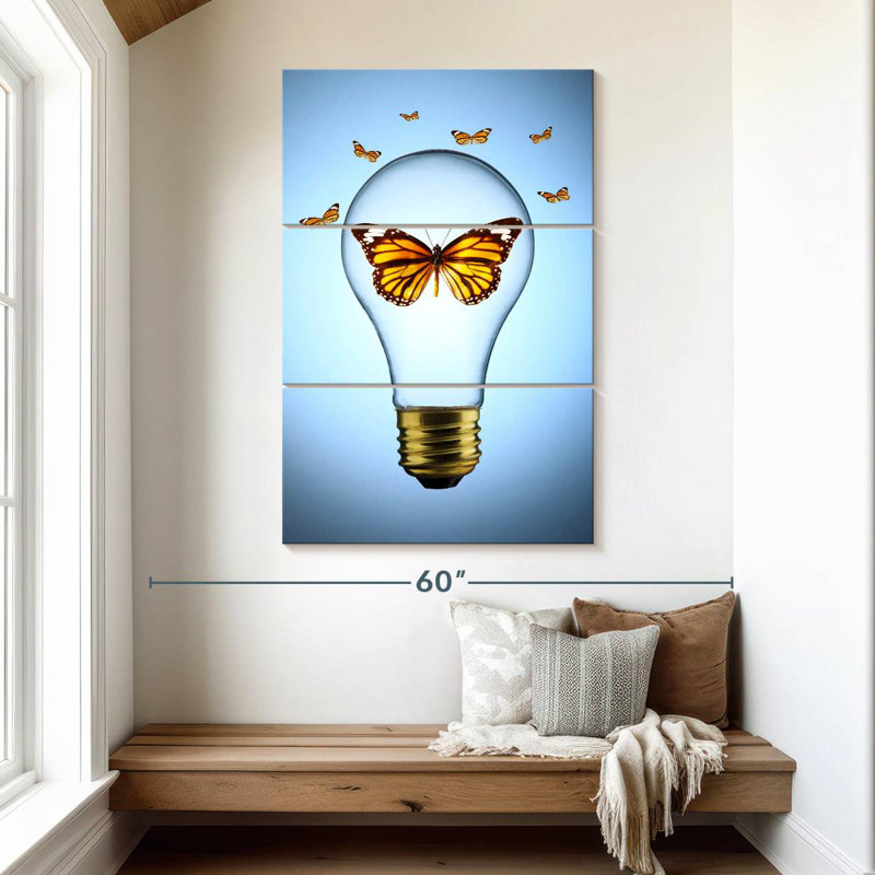 Brampt Butterfly Idea, 50" H x 32" W