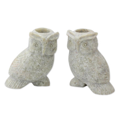 3.3'' H Stone Tabletop Candlestick