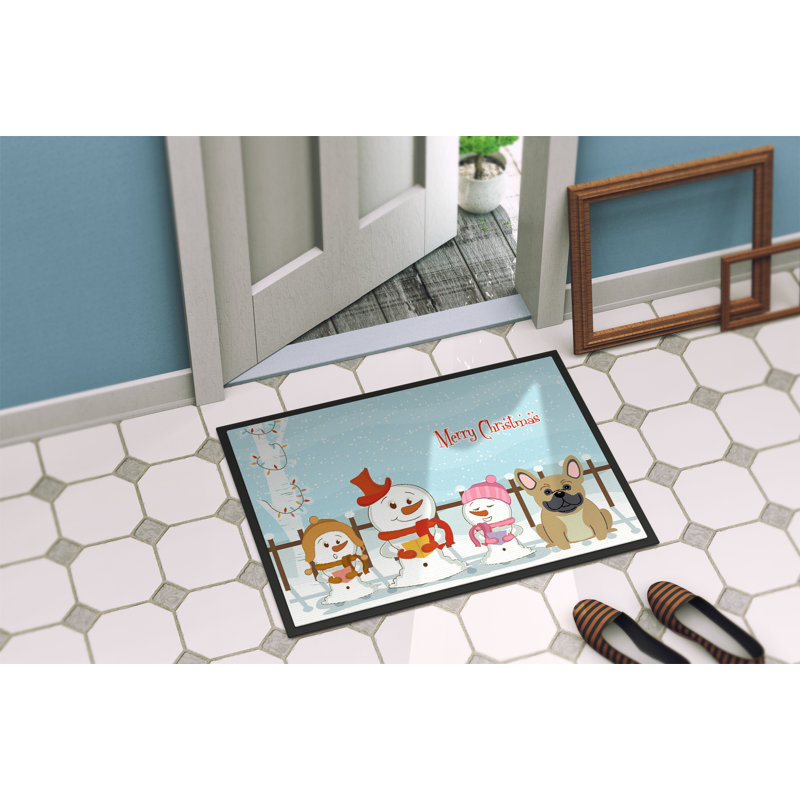 Tapis d'extérieur Chloe-Nicole Merry Christmas, Rectangle 1 pi 6 po x 2 pi 3 po