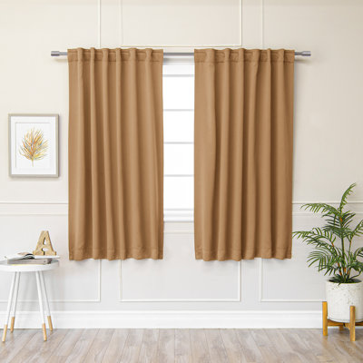 Bantam Solid Blackout Thermal Rod Pocket Curtain Panels