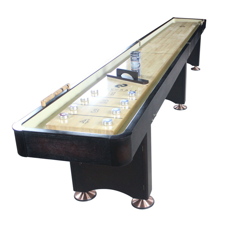 Playcraft Georgetown 2 Piece Construction Shuffleboard Table, 16', Espresso