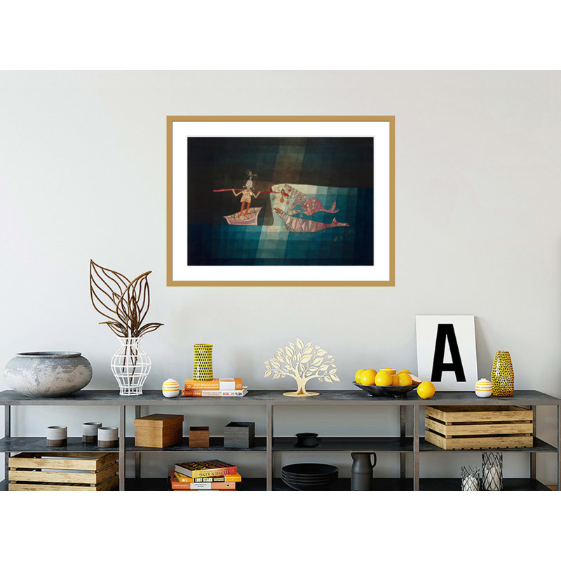 «Sinbad the Sailor» par Paul Klee, impression giclée sur cadre, H 30,97 po x l 41,5 po