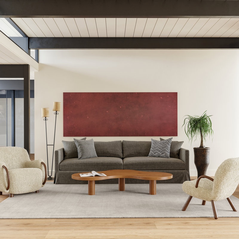 Tapis en mélange de laine moucheté Lahjar, Rectangle 6 pi x 9 pi
