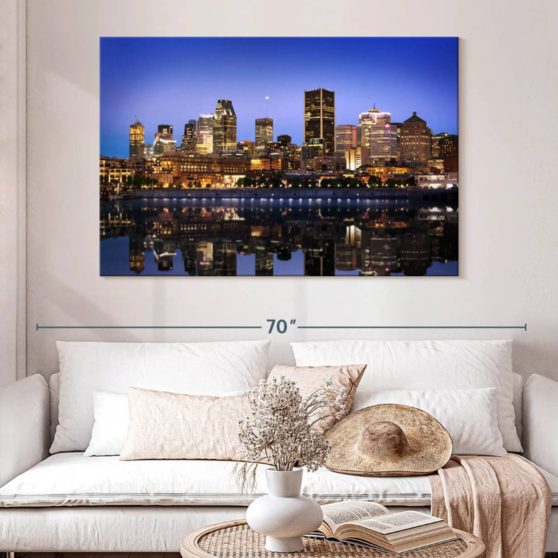Nicci Bright Montreal Skyline, 34" H x 51" W