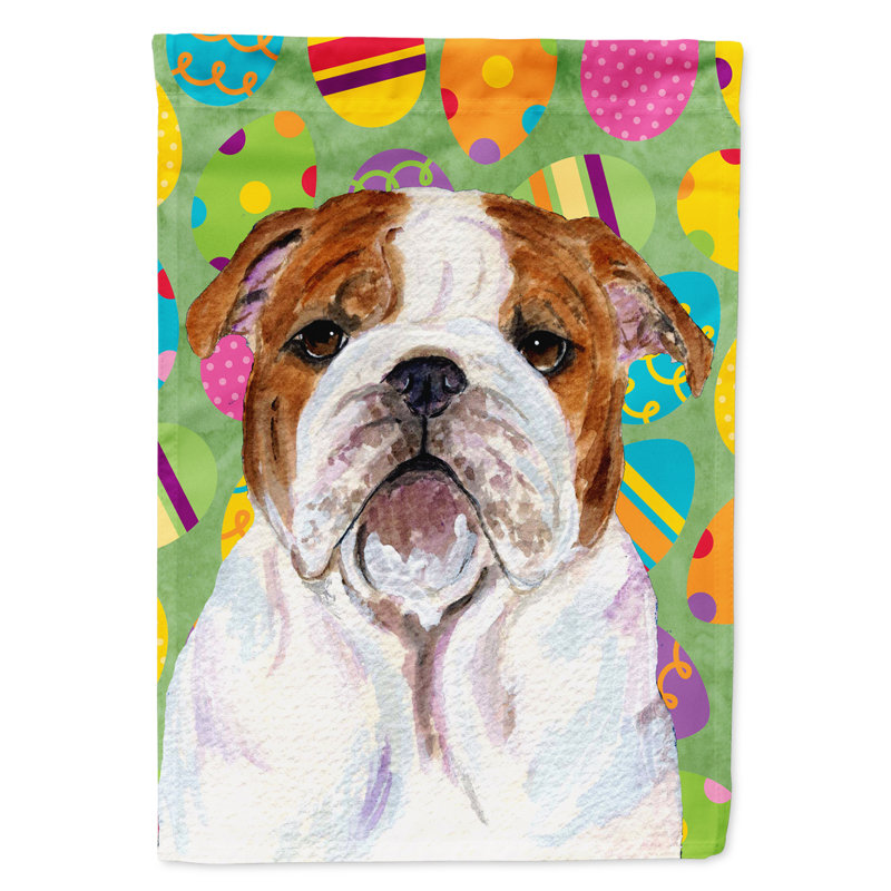 Drapeau de jardin Atara, Bulldog (brun clair et blanc)