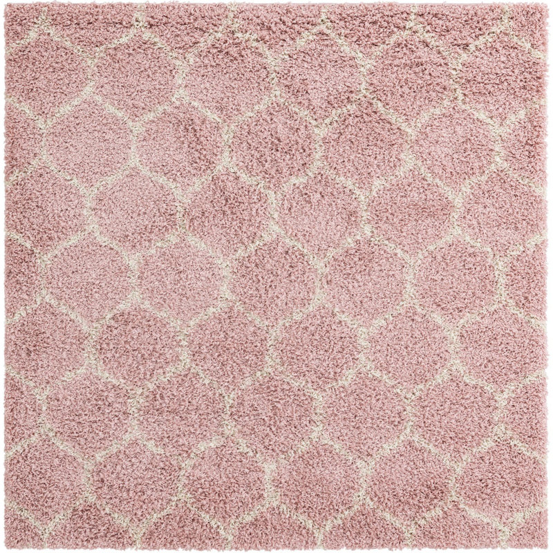 Geometric Indoor Rug, Square 6'1"