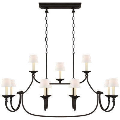 Chapman & Myers Flemish Large Linear Pendant