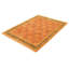 Tapis décoratif en laine noué à la main de conception unique noué à la main new age de style persan 18/20 orange 6 pi x 8 pi 9 po