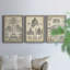 «Vintage Architects Plan I», ensemble de 3 impressions sur toile encadrées-72804322-72804327