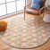Tapis ivoire / bleu marine Rubalcava