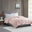 Couverture légère en duvet synthétique avec garniture en satin simple Blush-118023362-118023356