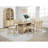 Kimpton Beige Oak Counter Height Storage Dining Table