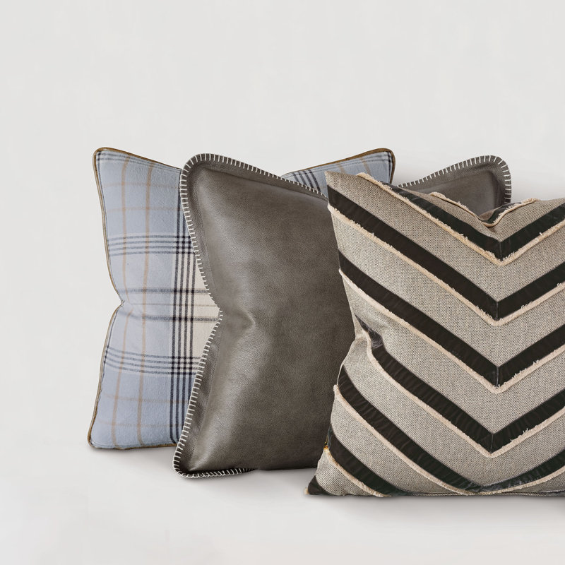 Telluride Square Pillow Cover & Insert, Faux Down
