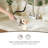 Pull Down Sprayer 4 Inch Bathroom Faucet,3 Hole Centerset Pull Out Bathroom Sink Faucet,With 360 Swivel Spout,Metal Pop-Up Drain And Water Supply Lines-111285634
