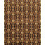 Hand Knotted Wool Ikat Area Rug in Brown
