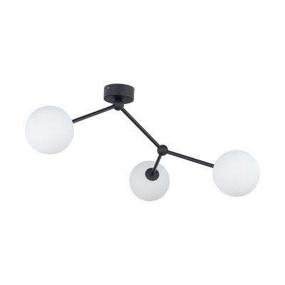 Antares Glass Semi Flush Mount