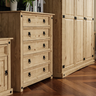 Harold Solid Wood Piece Bedroom Set