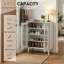 Armoire à chaussures surélevée à 2 portes et panneau solaire à 2 portes à DEL 4 couleurs 26,77 po USB-1946558297