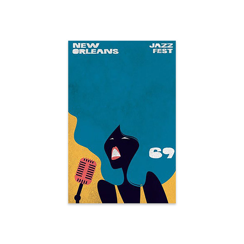 «New Orleans Jazz Fest» par Jay Stanley, impression sans cadre, H 32 po x l 24 po x P 0,25 po