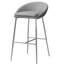 Tabouret de bar ou de cuisine à hauteur de comptoir chromé de style contemporain Clouchete-28021205-100090135