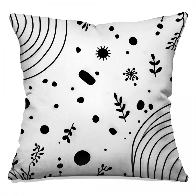 Coussins décoratifs Abstract Doodles, 14 X 14 pouces