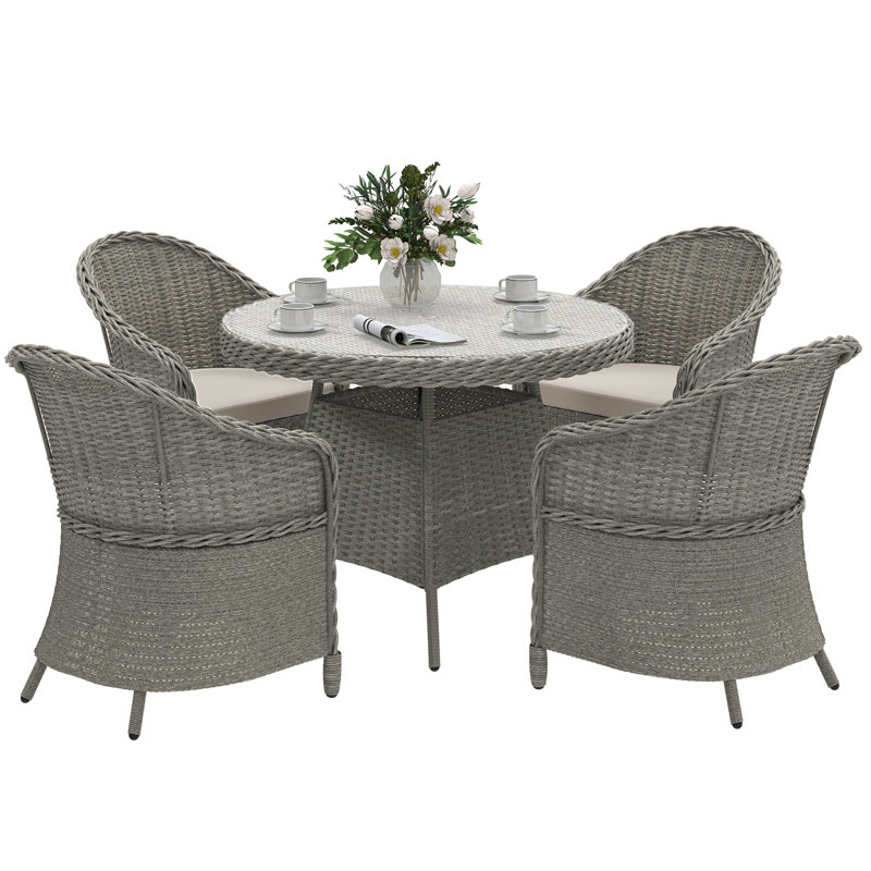 Round 5 - Piece 4 - Persson 102Cm L Outdoor Table Set