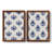 " Indigo Bloom Pattern I " 2 - Pieces-1659835697-1659835699