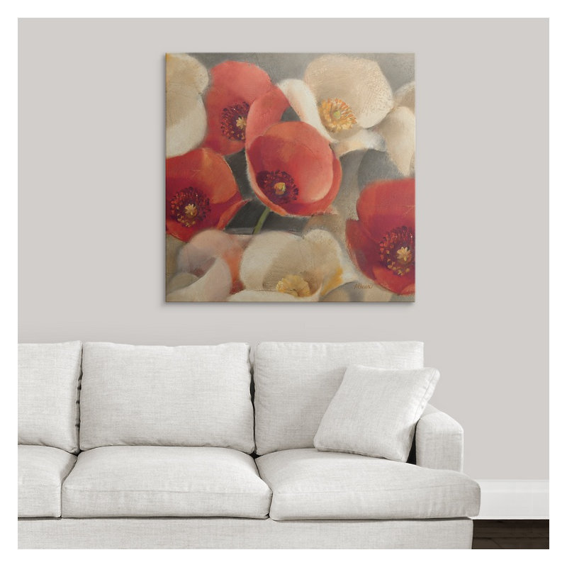 « ii »» albena hristova,, impression Poppies Bloom, H 35 po x l 35 po x P 1,5 po, Toile