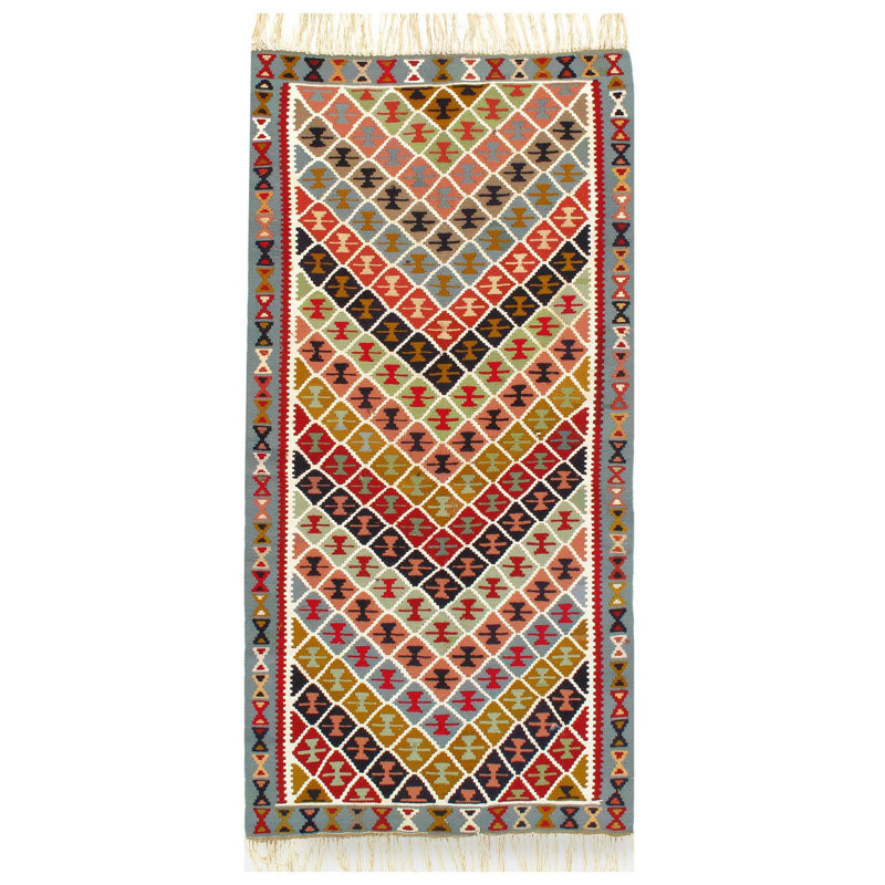 Chevron Area Rug in Beige