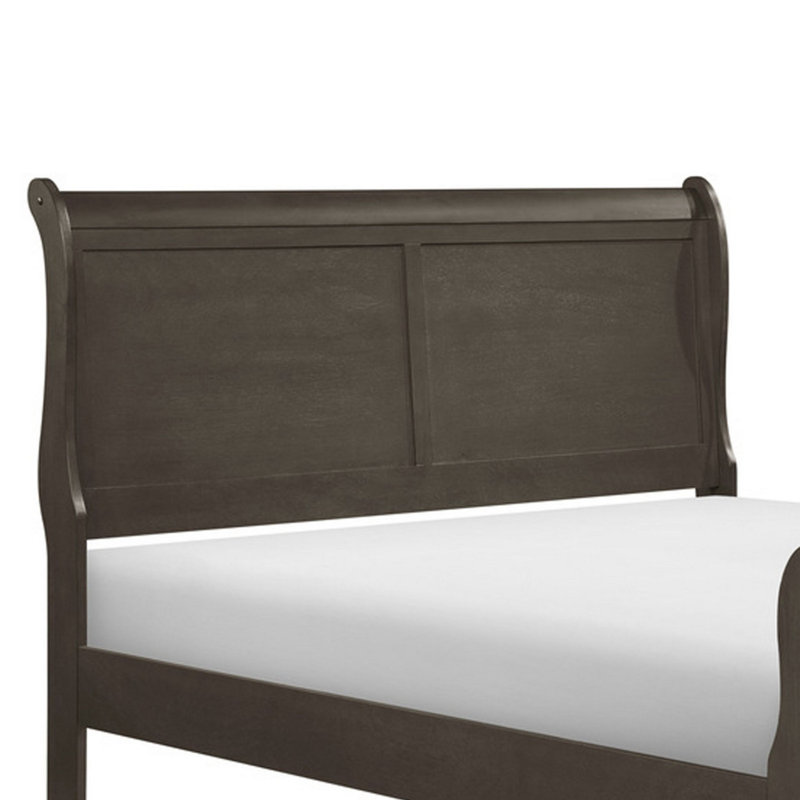Lit-bateau Bridget, Gris, Double